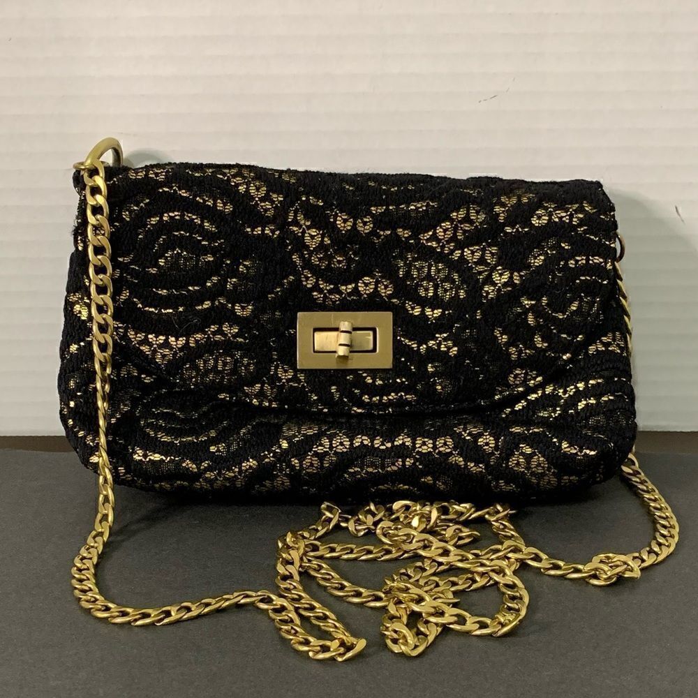 Limited Edition Crossbody Black And Gold Lace Mini Target